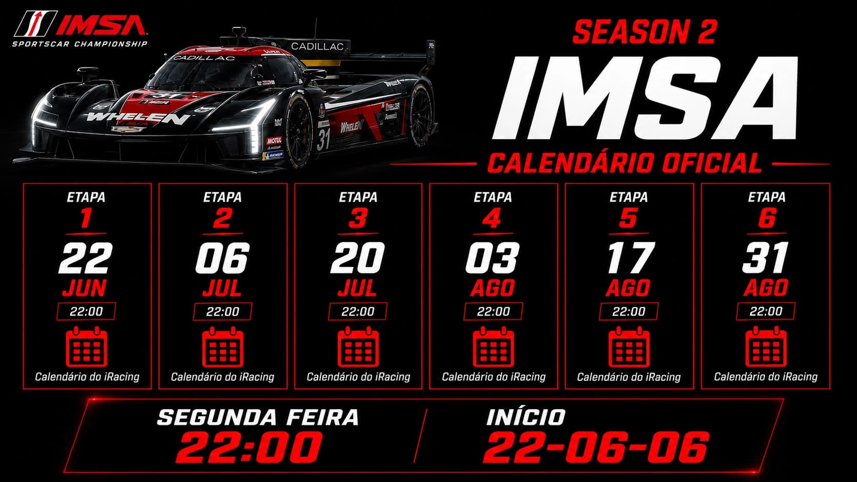 Calendário IMSA